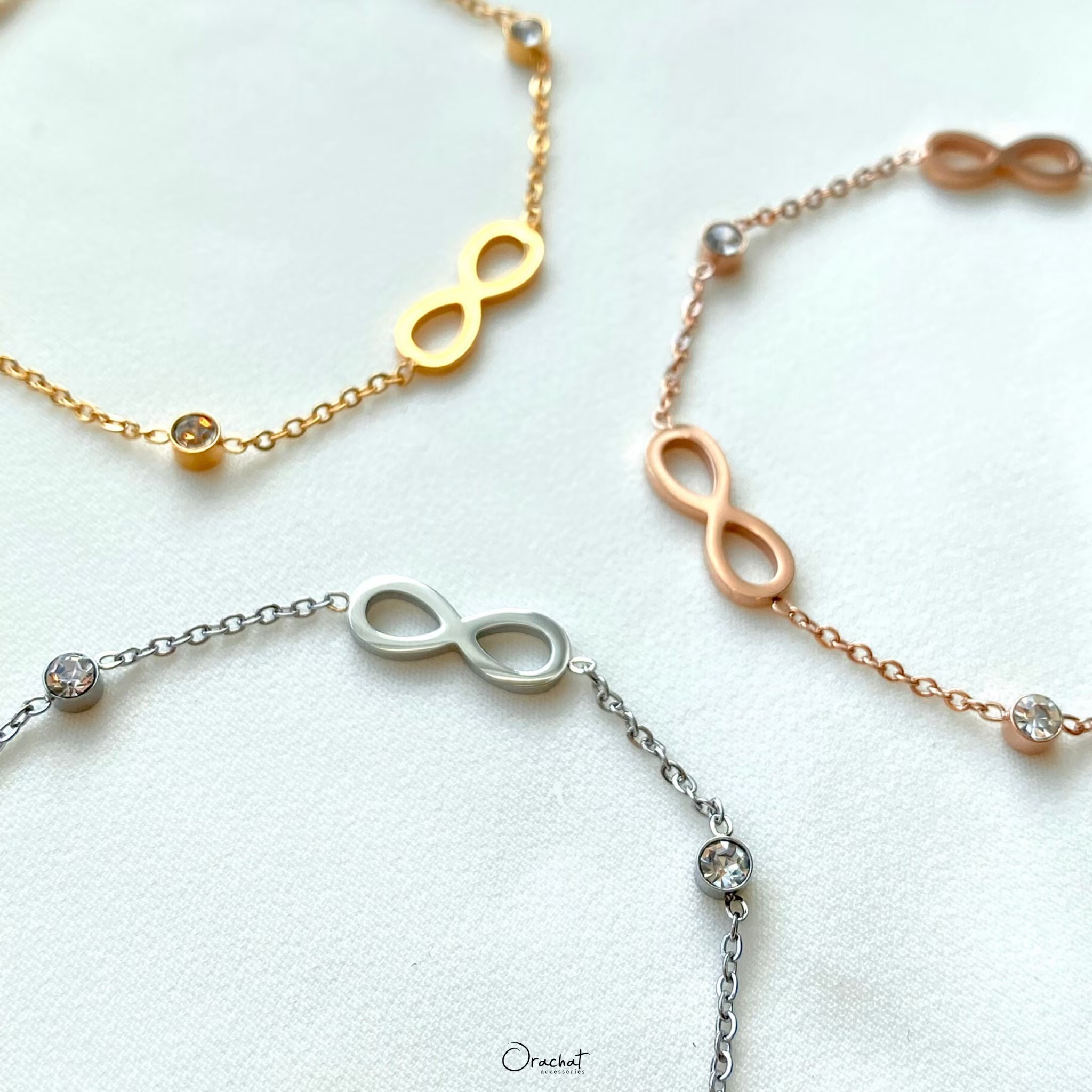 TRIPLETS INFINITY BLINK 14K Bracelet
