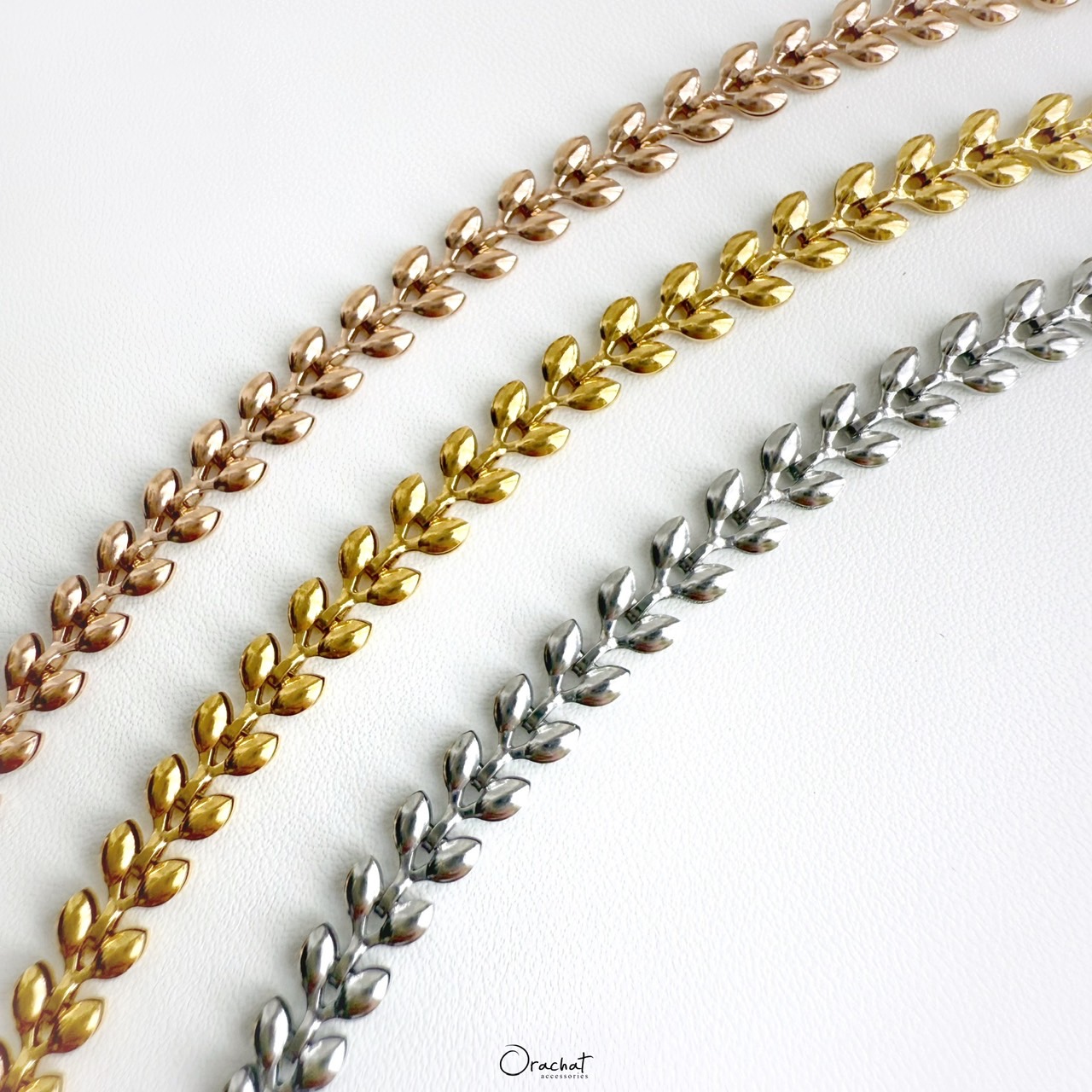 VICTORY OLIVE LEAF 14K Bracelet