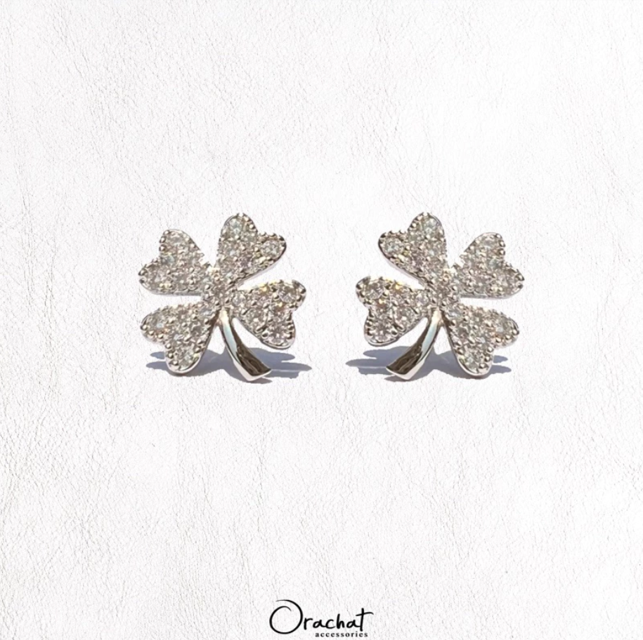  GLITTER CLOVER Earrings