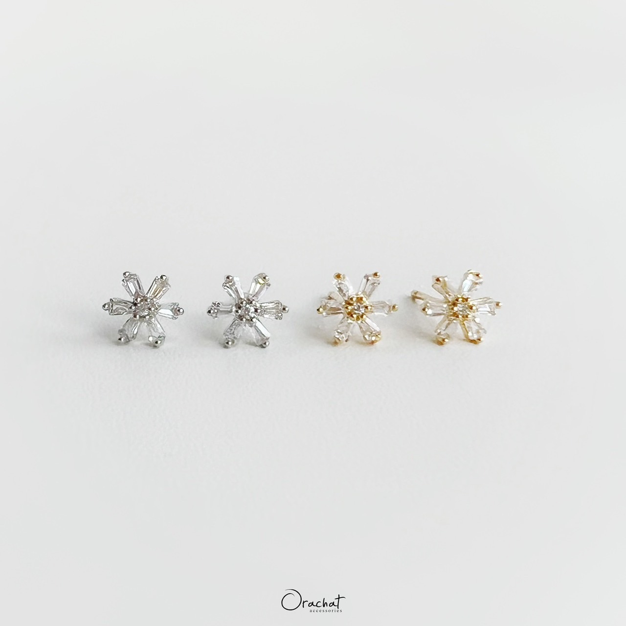 TINY FLORA 14K Earrings
