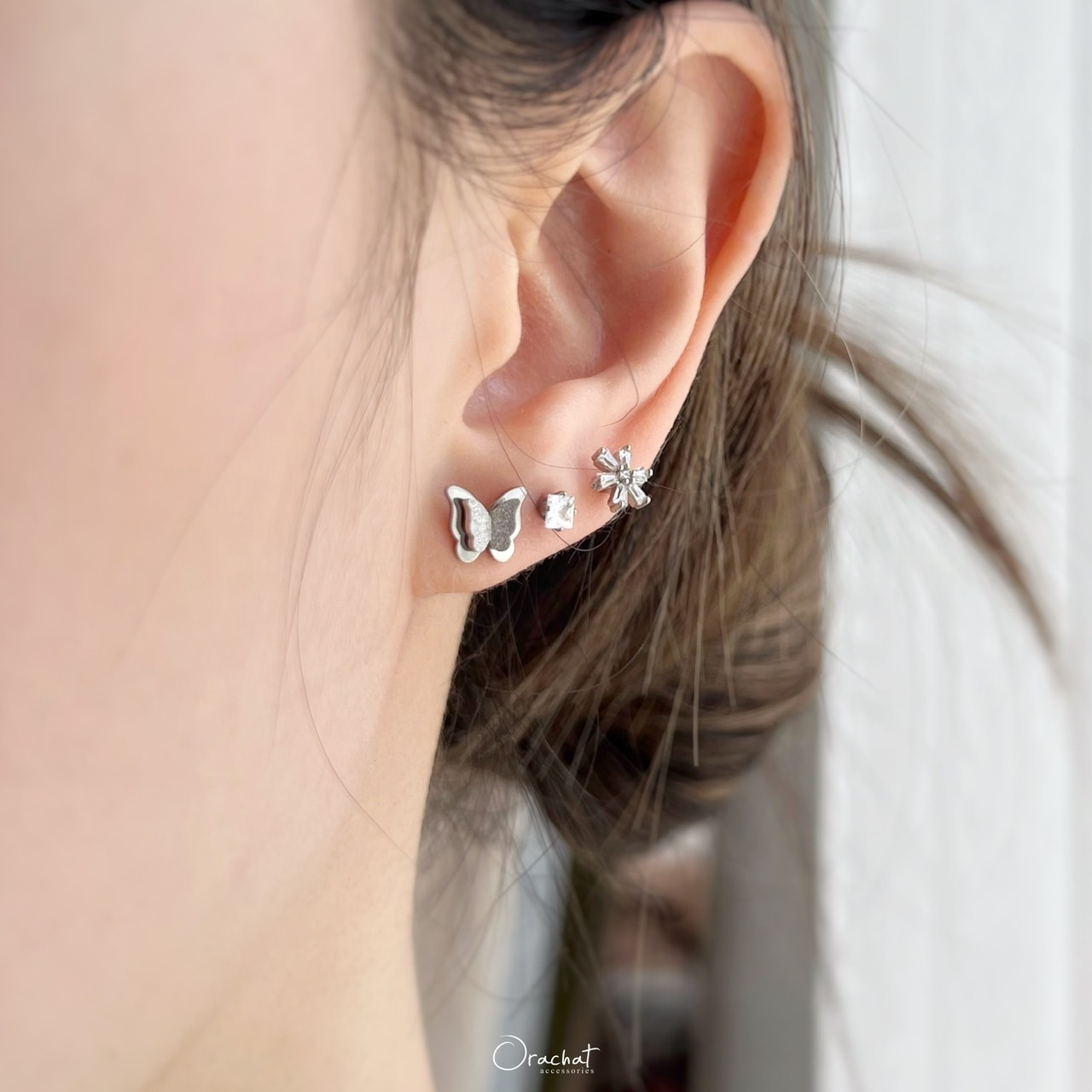  IRIS BUTTERFLY 14K Earrings