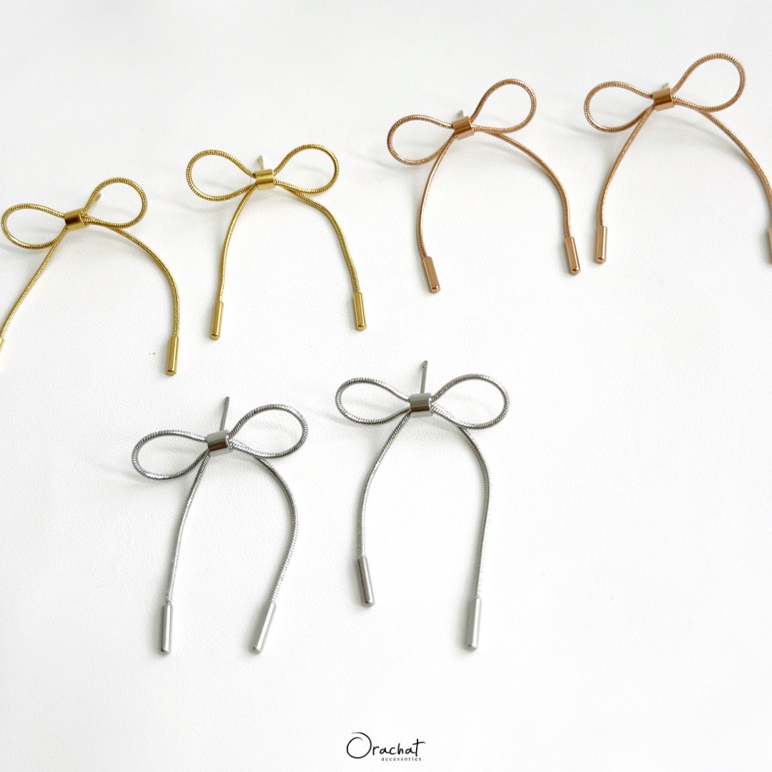 BOWIE RIBBON 14K Earrings