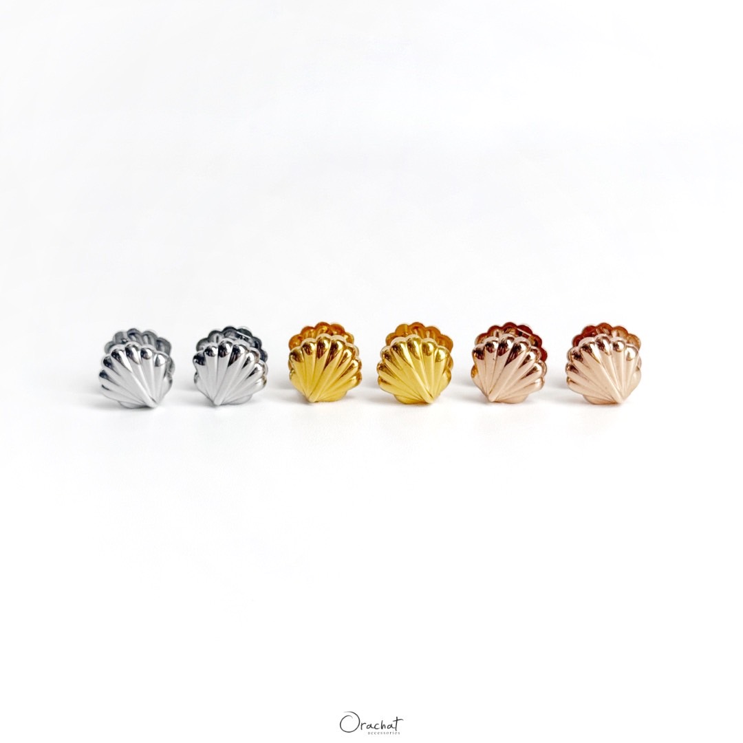 SHELL 14K HOOP Earrings