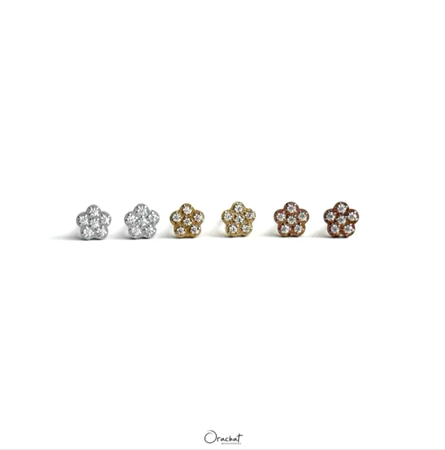 PETITE FLORET 14K Earrings