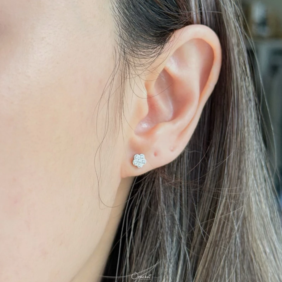  PETITE FLORET 14K Earrings