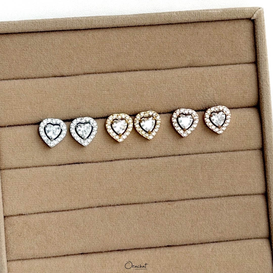 VIVA HEART 14K earrings