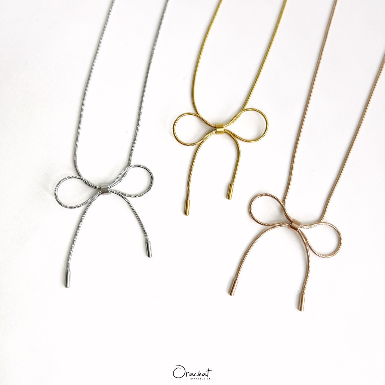 BOWIE RIBBON 14K Necklace