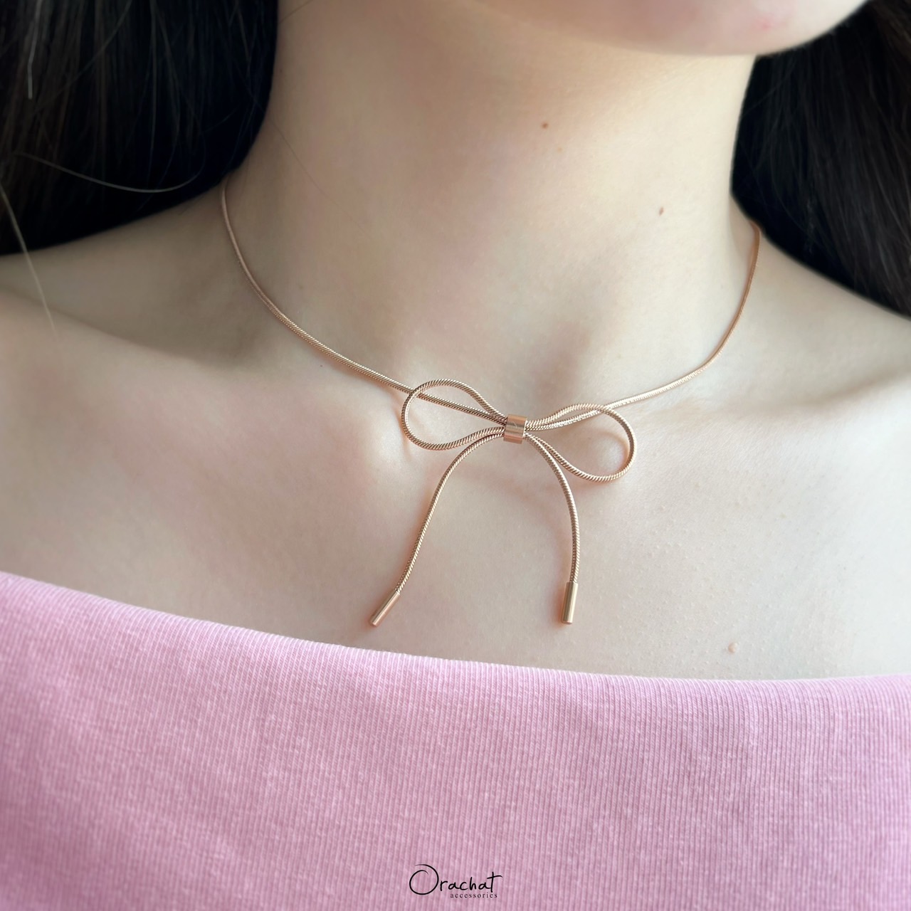  BOWIE RIBBON 14K Necklace