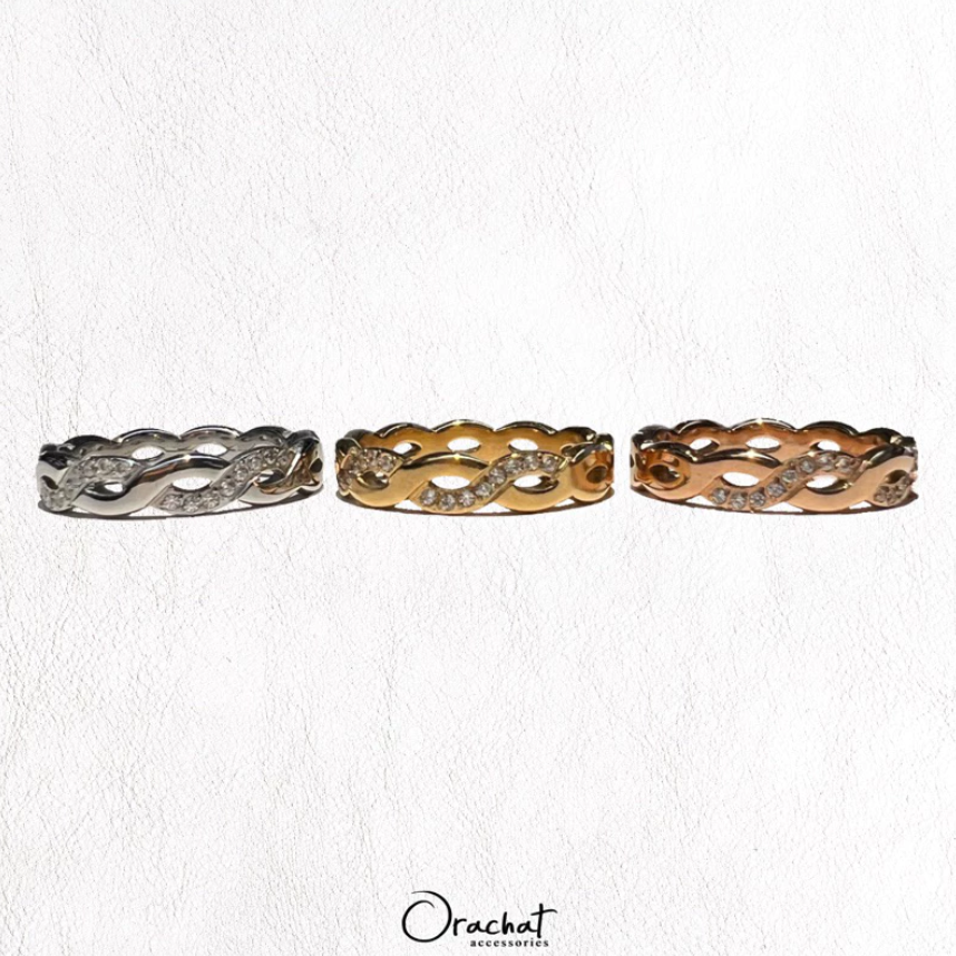 GLITTER CURVE 14K Ring