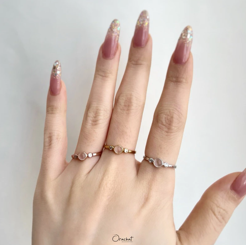  MOONSTONE 100 H&A Ring